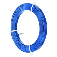 1-Pack 5mm Wide x 9.8ft/3m Bendable Flat Aluminum Wire Blue 