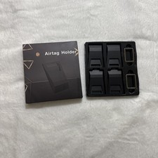AirTag Holder 4 Pack Protective Case for Apple Black