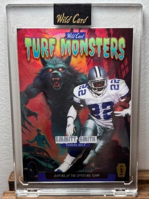 Emmitt Smith 1/1 2025 Wild Card Turf Monsters Werewolf