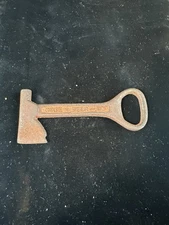 Vintage Style Cast Iron Dixie Beer Company Axe and Hammer Bottle Opener Keychain