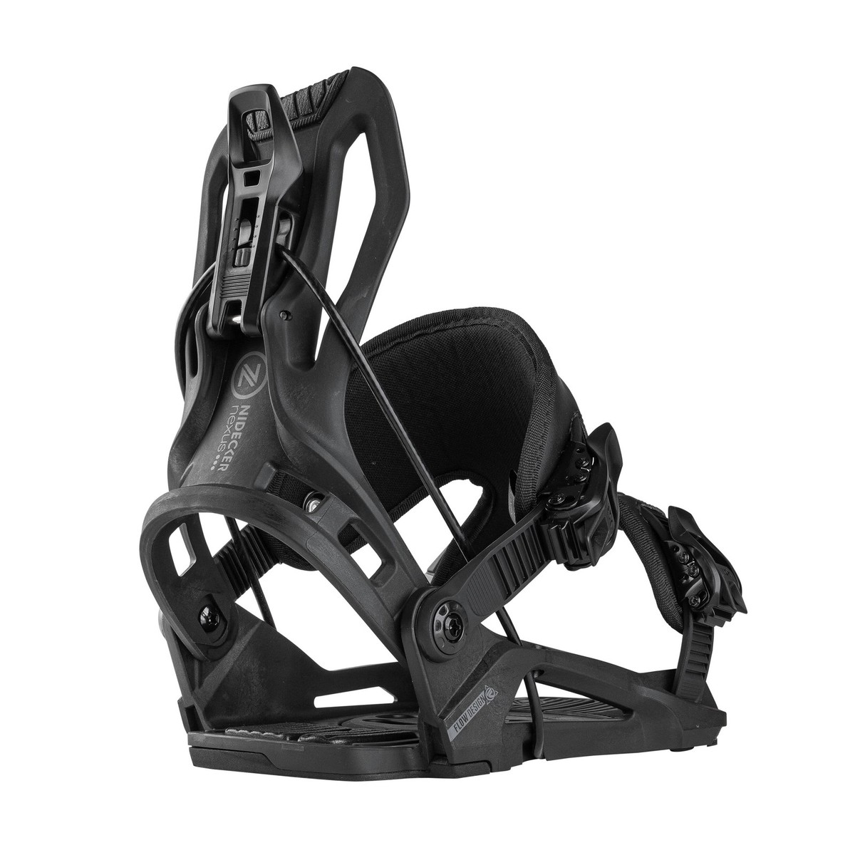 Flow Nexus Fusion Men's Rear Entry Snowboard Bindings, Black