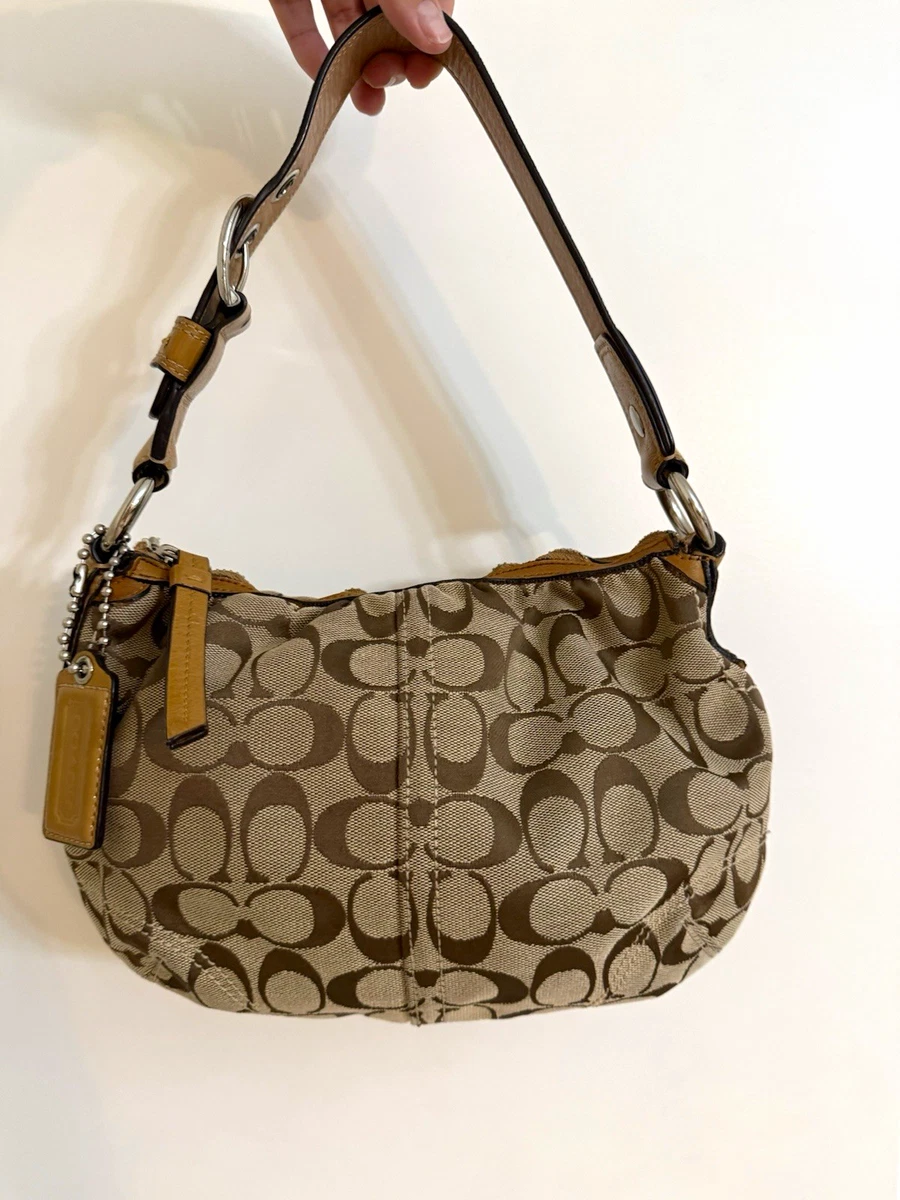 バッグ Coach Signature Hobo Shoulder Bag Brown Coach Brown Signature Hobo Bag for sale | eBay