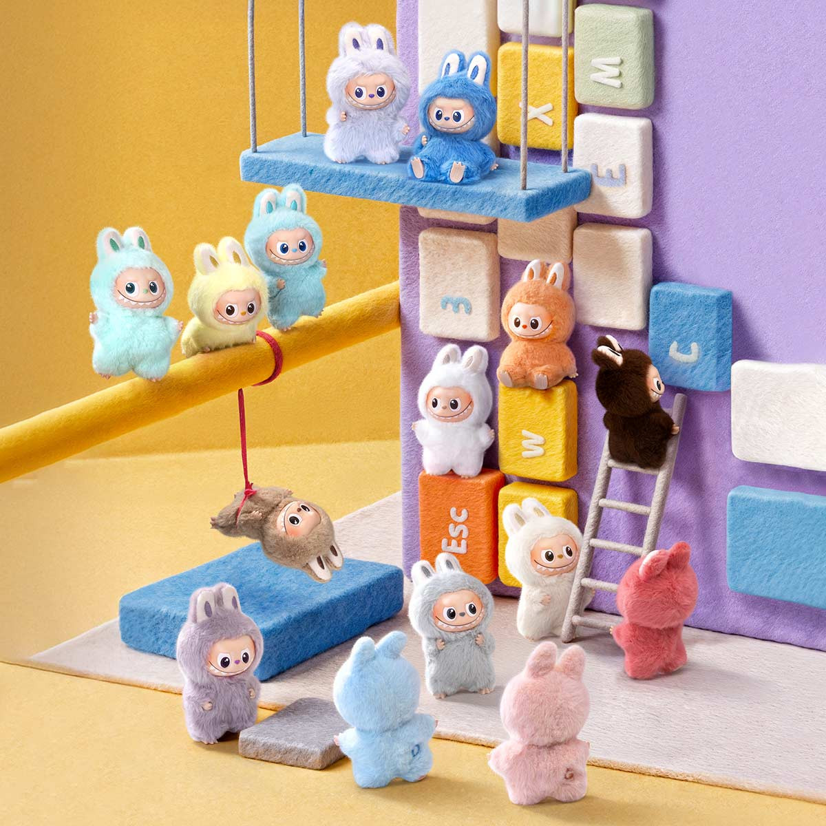 The Monsters Pin For Love Series-vinyl Plush Pendant Blind Box (a-m) Hot Cute