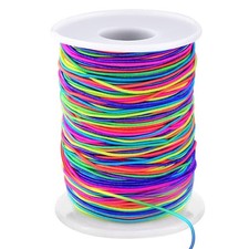 Elastic String for Bracelets, 1mm x 330 Feet Sturdy Rainbow 330 Feet,