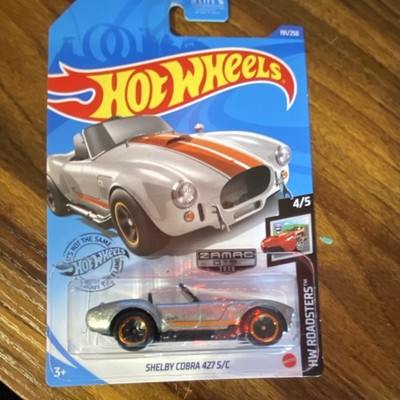 Hot Wheels Shelby Cobra 427 S/C Zamac HW Roadsters, 1:64 Diecast Car, 2020