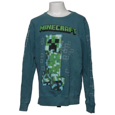 Minecraft, Sweatshirt, Größe: 134/140, model: creeper, Blau, Baumwolle #Rum