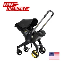 LEEZADA Car Seat & Stroller, Nitro Black - All-in-One Travel System