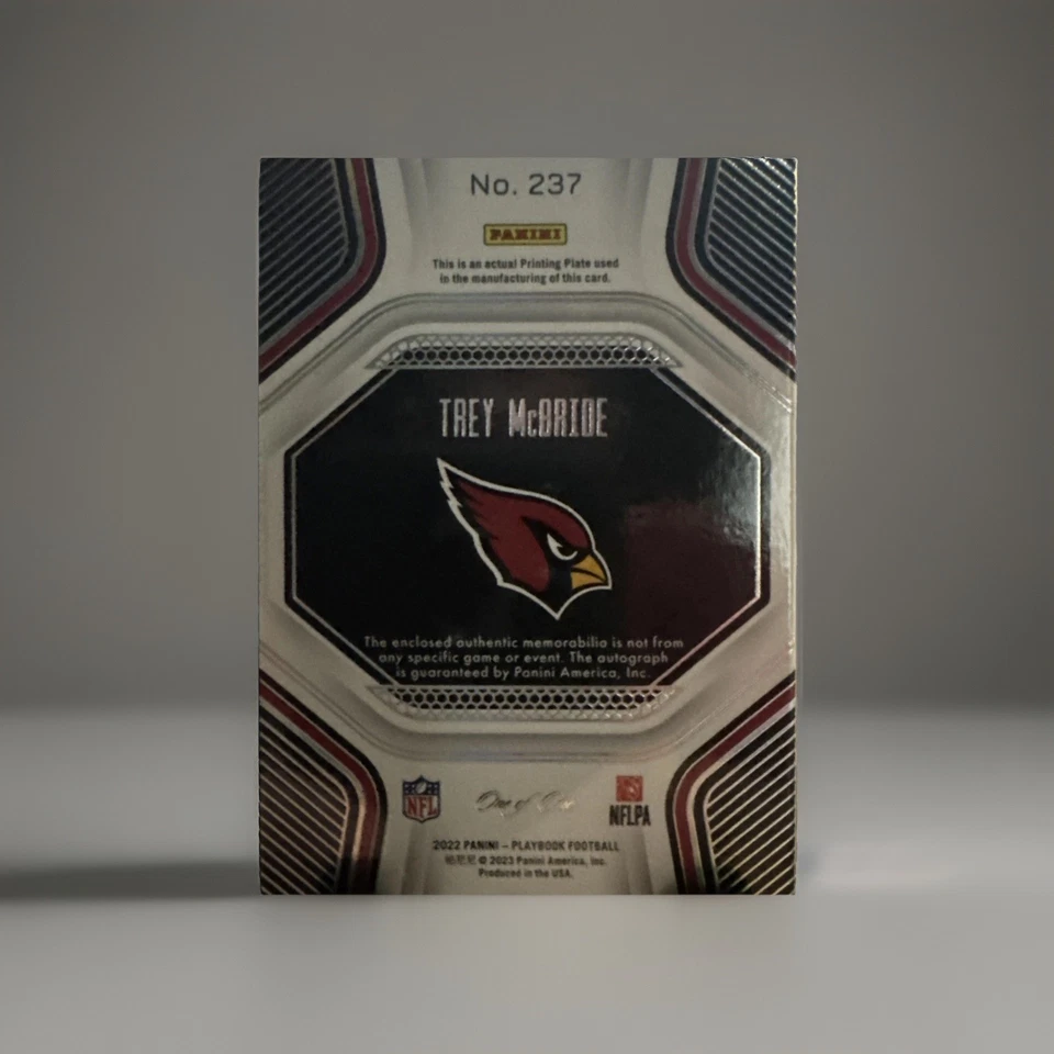 2022 Trey McBride playbook 1/1 RPA - Image 2 of 4
