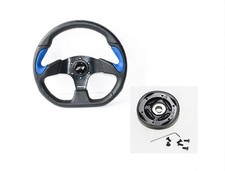 Volante Sterzo Manubrio blu + Mozzo per FIAT Panda 141 750 4x4 dal 1986 al 2003