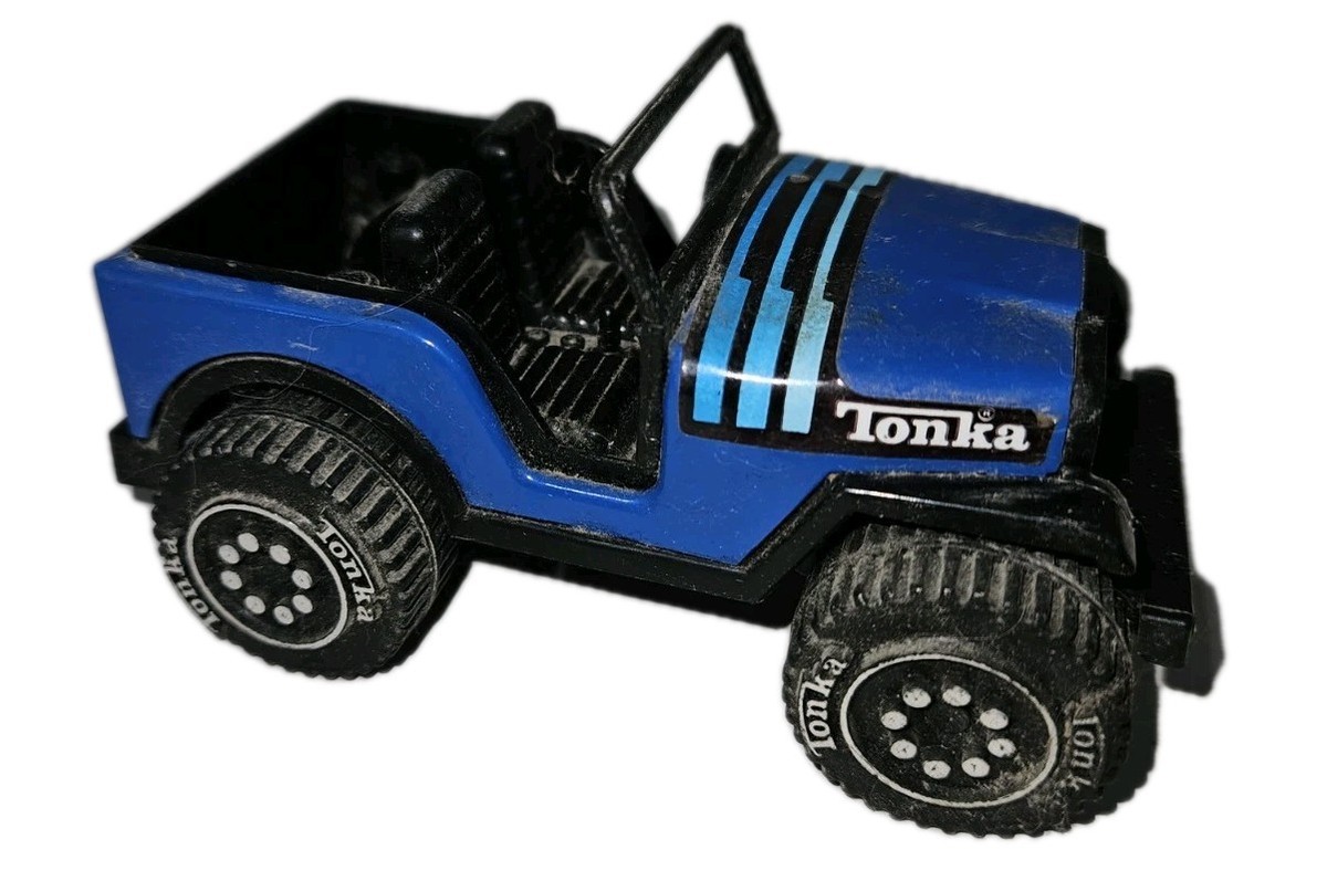 TONKA ジープ Vintage 1979 Tonka Jeep Blue/Black With Stripes | eBay