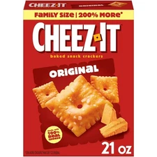 Cheez-It Original Cheese Crackers, Baked Snack Crackers, 21 oz
