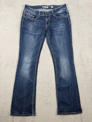 BKE Stella Bootcut Jeans Womens 31XXL Dark Wash Stretch Denim 31x37.5 Extra Long