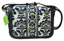 Vera Bradley FANFARE Crosstown Crossbody Flap Bag Purse retired pattern