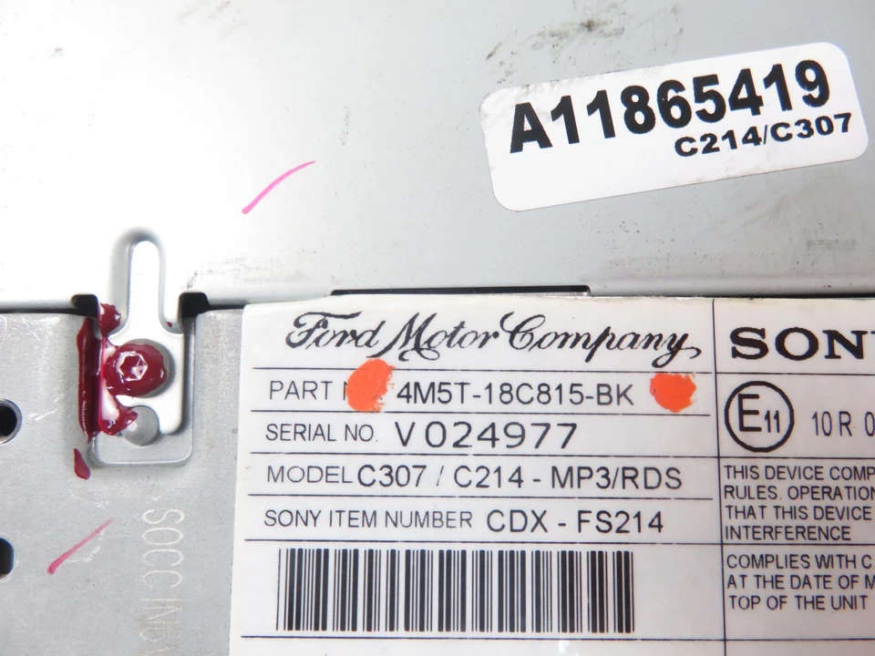 RADIO FORD FOCUS MK2 II Turnier 4M5T18C815BK M992501 - Bild 3 von 4