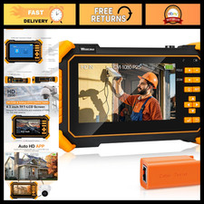 4-in-1 HD CCTV Tester Monitor, 4K 8MP Coaxial Camera  UTP Cable Test, 4.3" Scre