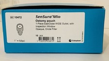 Coloplast 10472 SenSura Mio 1-Piece Ostomy Pouch, Wide Outlet 1" Maxi, 1BX/10EA