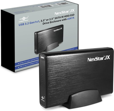 Nexstar JX, USB 3.2 Gen1X1, 3.5'' or 2.5  SATA III HDD/SSD Drive Green Enclosure 
