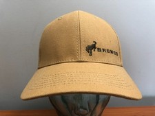 NEW FORD BRONCO BASEBALL CAP STRAPBACK HAT MOTOR COMPANY BEIGE BROWN