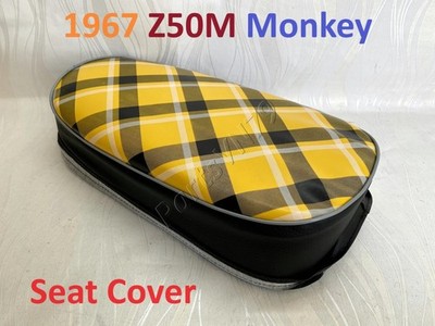 1967 Honda Z50M Seat Cover. Monkey Mini Trail Z50 M Tartan Seat Saddle Cover.