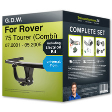 Towbar fixed for ROVER 75 Tourer (Combi) 01- + 7pin universal electrical-kit NEW