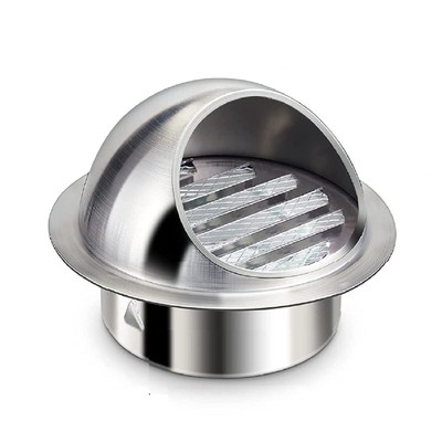 8 Inch Wall Vent Cover Allvent Stainless Steel Round Exhaust Grille Ventilati...