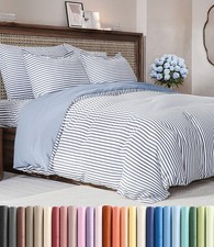 Duvet Cover Full Size Set - Extra Soft Full Duvet Cover 80" x 90" with 2 Pill...