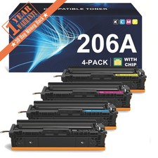 4PK 206A W2110A With Chip Color Toner for HP LaserJet Pro M255 M255dw M283 M282