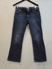 Wrangler Jeans Boy's Size 16 Husky Dark Wash Denim Classic Bootcut Relaxed Fit