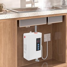 4000w Electric Tankless Instant Hot Water Heater Shower Kitchen + Remote