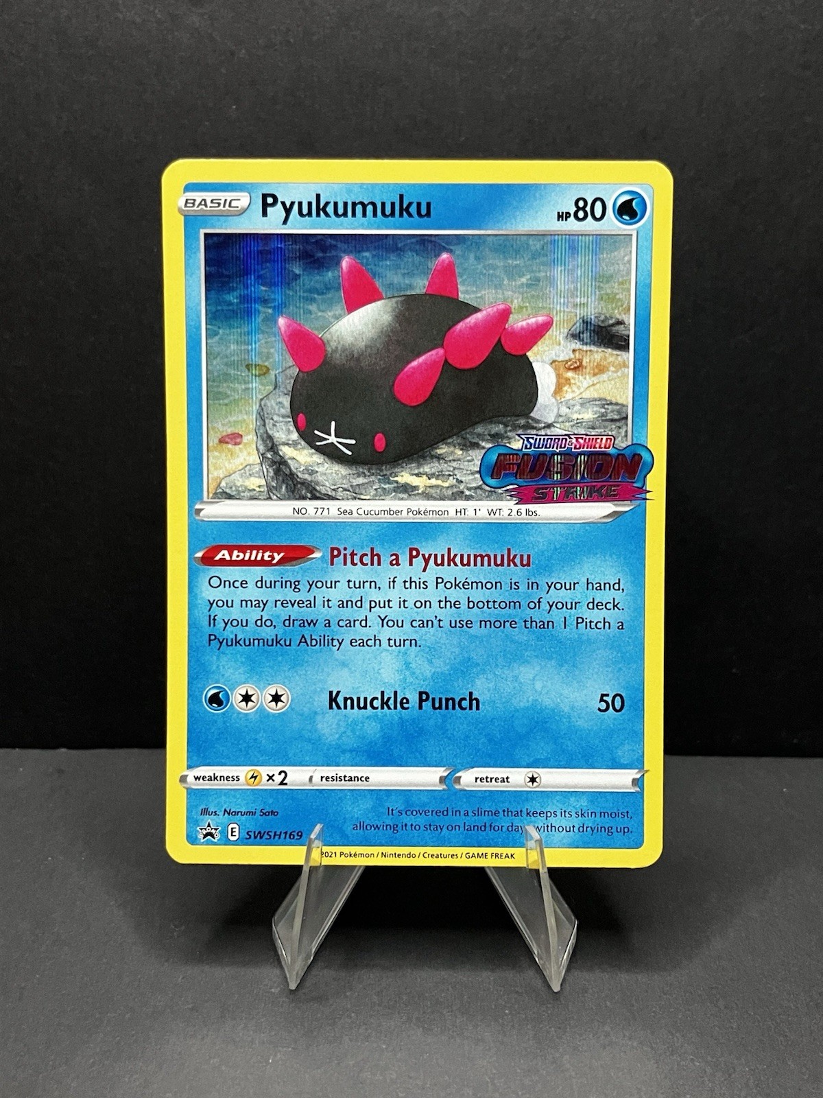 Pyukumuku - (Prerelease) SWSH169 SWSH: Sword & Shield Promo Cards Holo - LP Cond