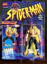 ToyBiz SpiderMan Animated Series Spear Throwing Kraven Action Figure New