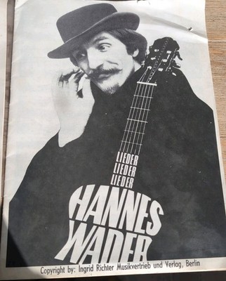 Hannes Wader Lieder Heft I&II Ingrid Richter Berlin 1968