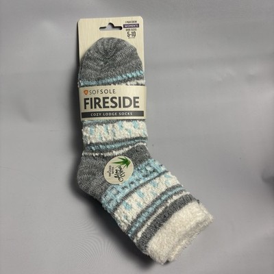 NWT Sofsole Fireside Cozy Lodge Socks Women s Size 5-10 infused aloe vera- Crew