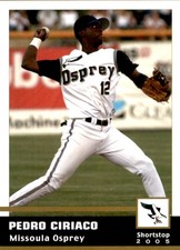 2005 Missoula Osprey Grandstand #10 Pedro Ciriaco Dominican Republic DR Card