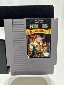BATTLE CHESS Game Cartridge for the Nintendo NES Tested Works