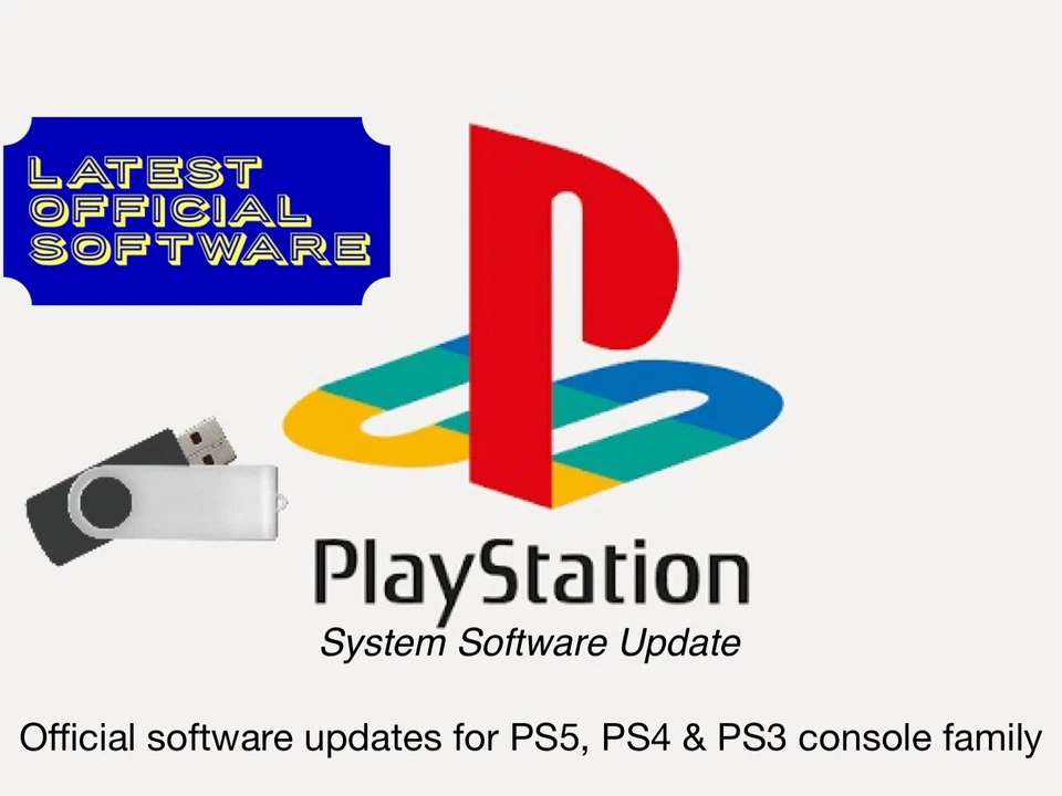 PlayStation System Update USB – Official Sony Firmware Easy Install Flash Drive