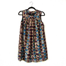 Anna Sui x Target Metallic Circle Mini Party Dress Size 7