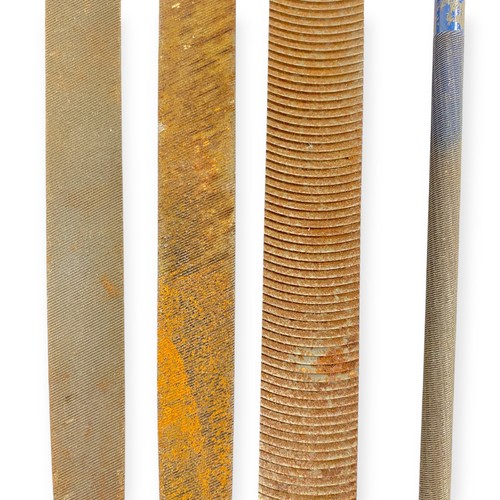 Heller Nucut Vixen Round and Flat File Set, 15, 17 in, 4 Pcs, Made in USA - Picture 7 of 14