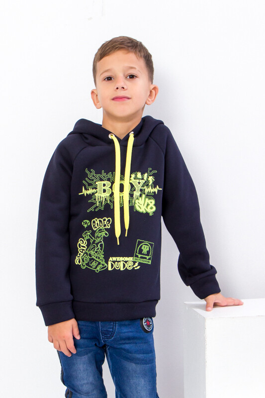 Hoodie (boys), Winter,  Nosi svoe 6353-025-33-4 (chornylno-synij-boy)
