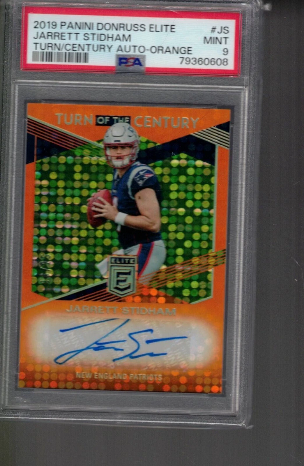 Jarrett Stidham Panini Donruss Elite Turn of the Century Autographs #JS Orange