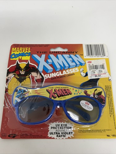 The Uncanny X-men Sunglasses 1991 Plastic Lenses For Kids - Picture 11 of 11