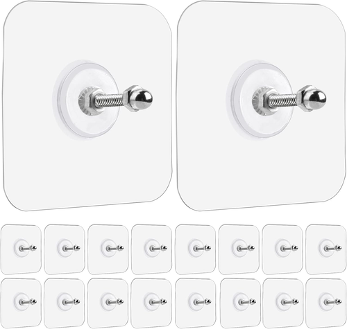 Wall Hooks for Hanging, 18 Pack Screw Wall Hangers without Nails Adhesive Hooks - Picture 10 of 12