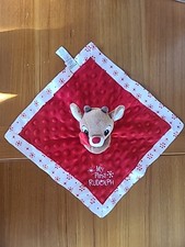 My First Rudolph The Red Nosed Reindeer Lovey Security Blanket Rattle Christmas