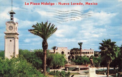 Postcard Nuevo Laredo, Tamaulipas, Mexico: Aerial Central Square, City Hall