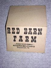 1968 BUSINESS CARD RED BARN FARM RECORDING STUDIO STRAUSSTOWN, PA. PAT GARRETT