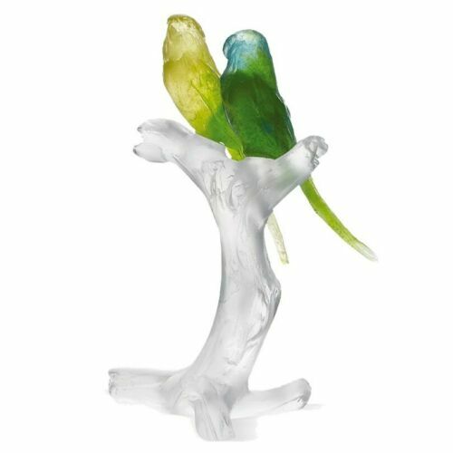 Signed Art Nouveau Daum France Clear Crystal Sitting Cat Figurine