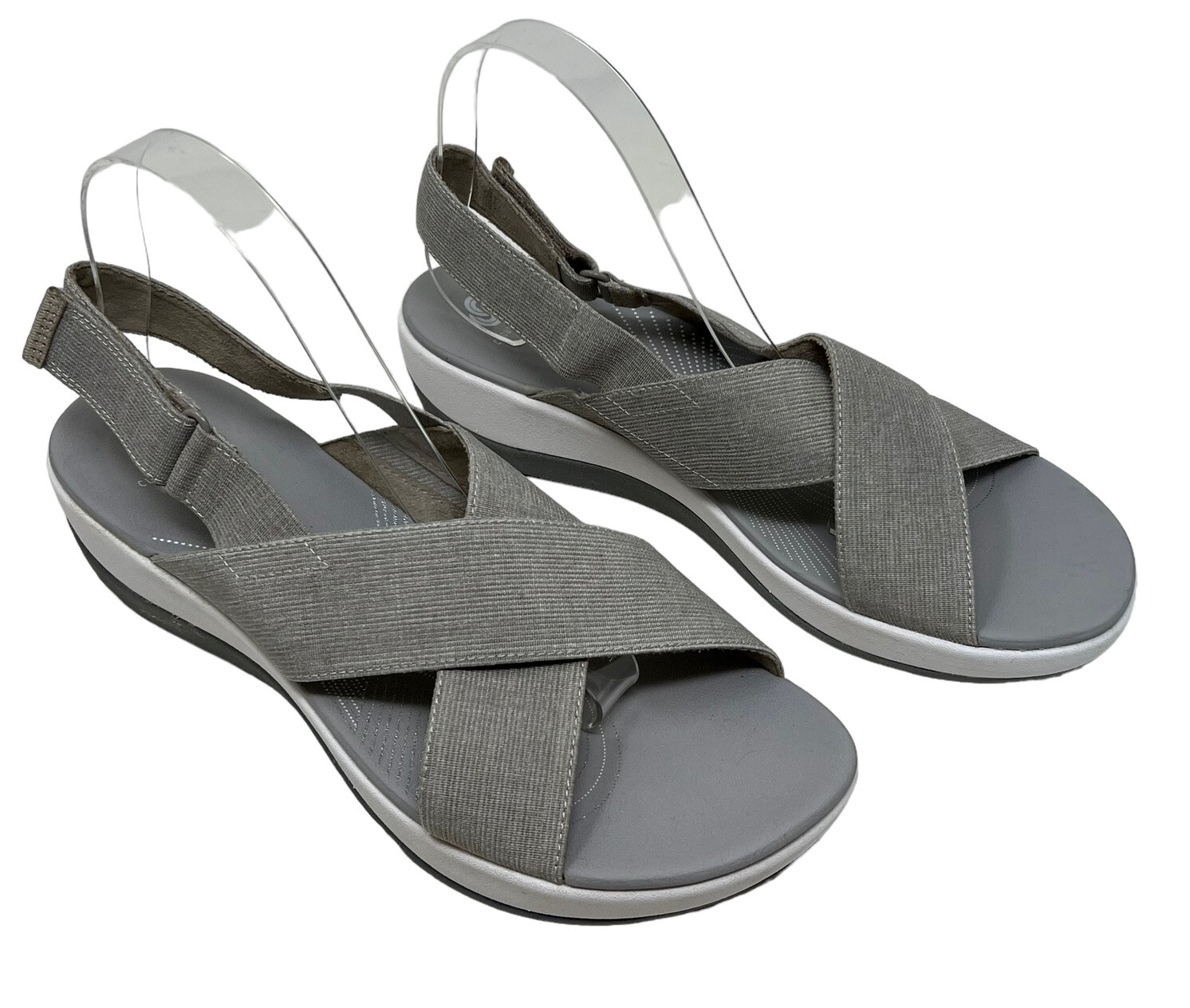 Cloudsteppers by Clarks Arla Kaydin Gray Slingback Sandals Womens Size 11M  NEW | eBay