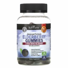 BioSchwartz Elderberry Gummies with Zinc  Vitamin C- 60 Gummies