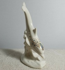 Lenox China Jewels Diving Dolphin Ivory China Figurine 7in Made in USA Excellent