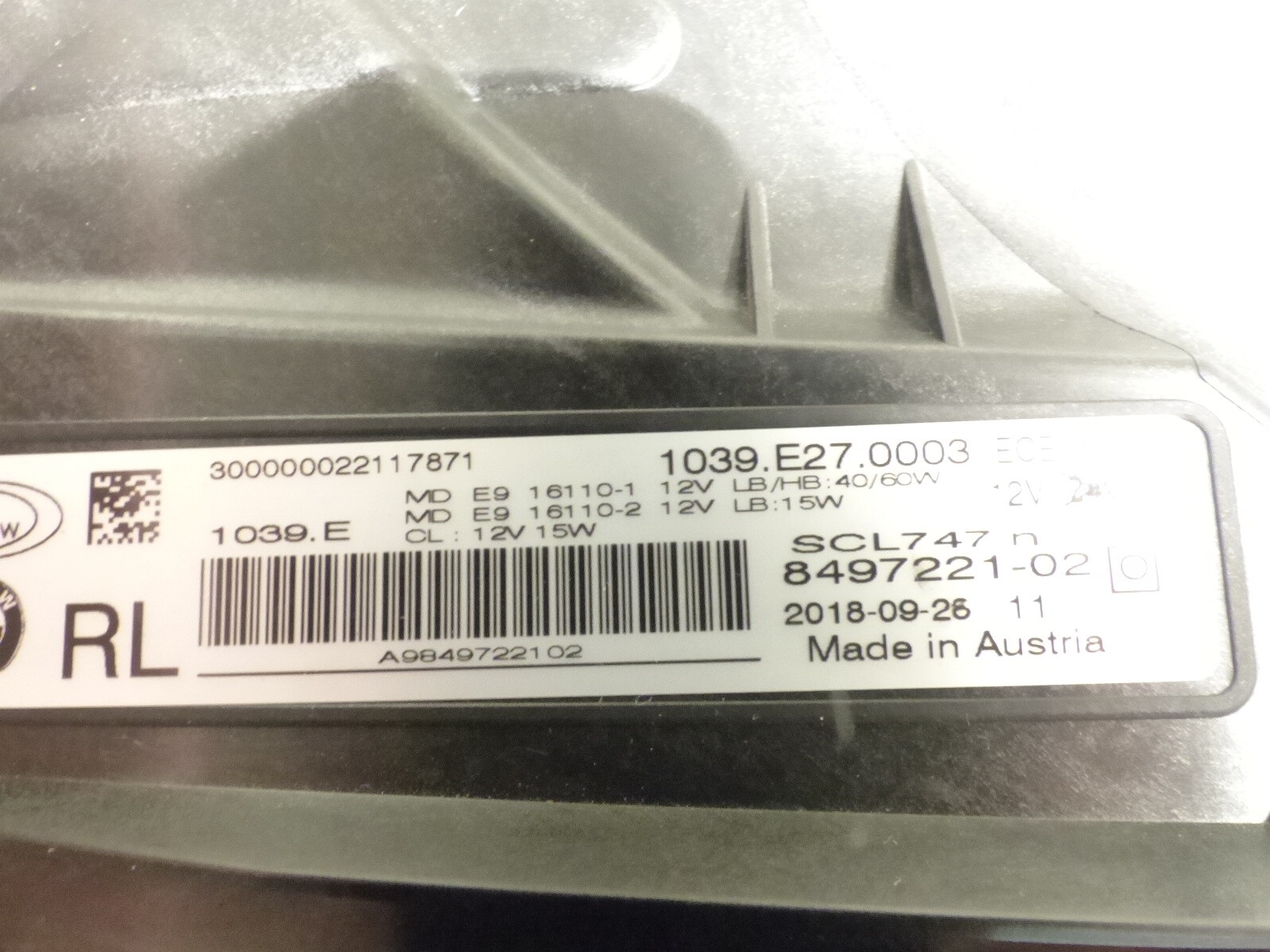 Original BMW 6er G32 GT RHD Scheinwerfer LED AHL links mit 